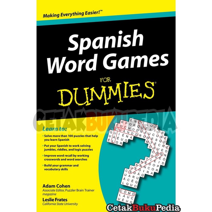 Book Spanish Word Games Dummies