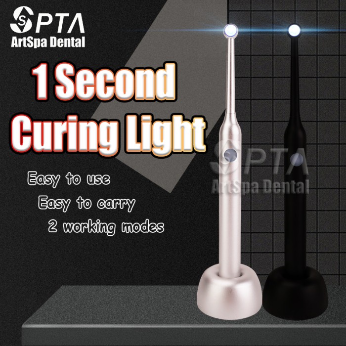 Denta Glow Dental Wireless Curing Light Cordless Dental Unit LED Light 1 Second Cure Lamp Dental Han