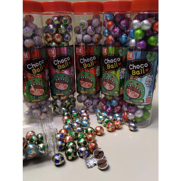 

DSM Choco Ball 1 Toples isi 100 Pcs Cokelat Viral Cemilan Permen BPOM RI HALAL Murah Meriah