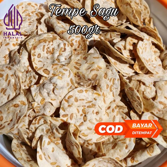 

500gr - Tempe Sagu Khas Trenggalek / Gurih Renyah / Camilan Keripik Tempe Snack Cemilan