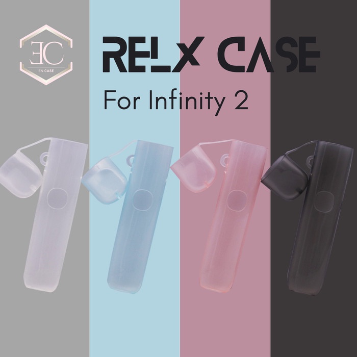 Case Relx Infinity 2 with Lanyard Model Semi Transparent