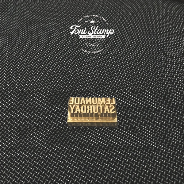 PLAT MATRAS EMBOSS DEBOSS KULIT HOT PRINT HOT STAMP KUNINGAN CUSTOM