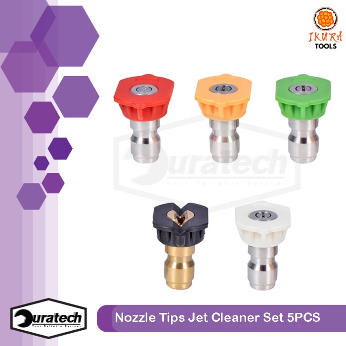 NOZZLE SPRAY TIP QUICK RELEASE PRESSURE JET CLEANER KEPALA SPRAYER 1/4