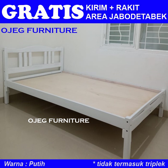 Ranjang Kayu uk 120x200