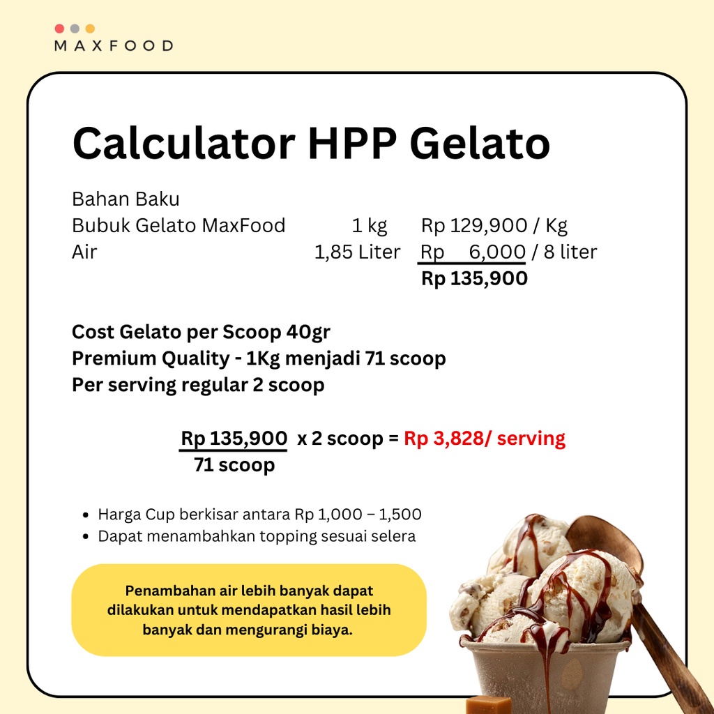

MAXFOOD - Gelato Powder Pistachio / Bubuk Gelato Rasa Kacang Pistachio 1 KG