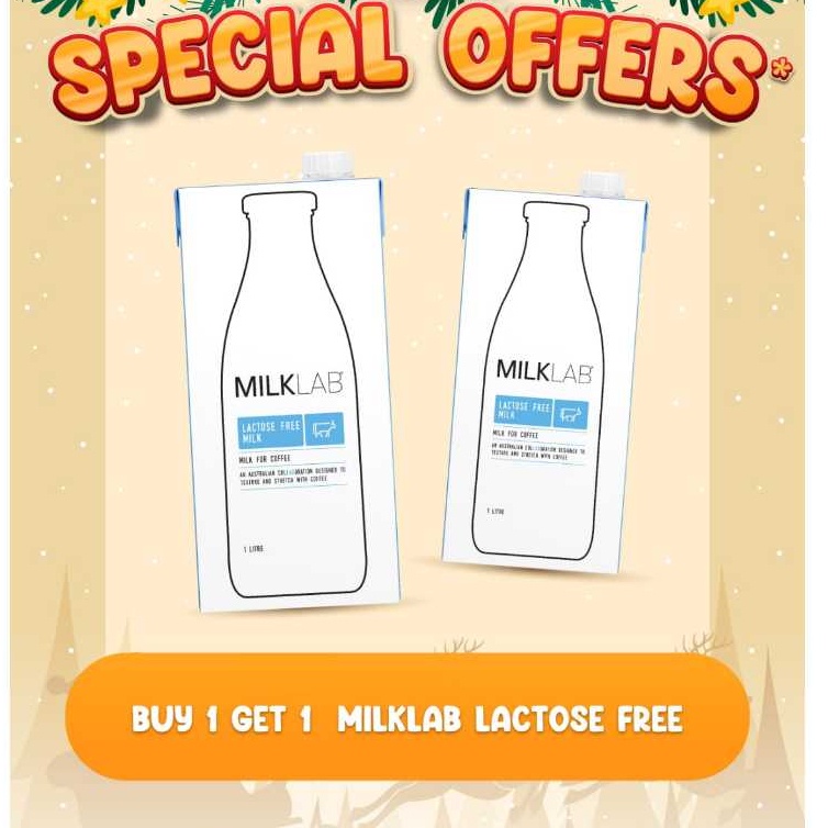 

BUY 1 GET 1 MILKLAB "LACTOSE FREE" 1 Liter