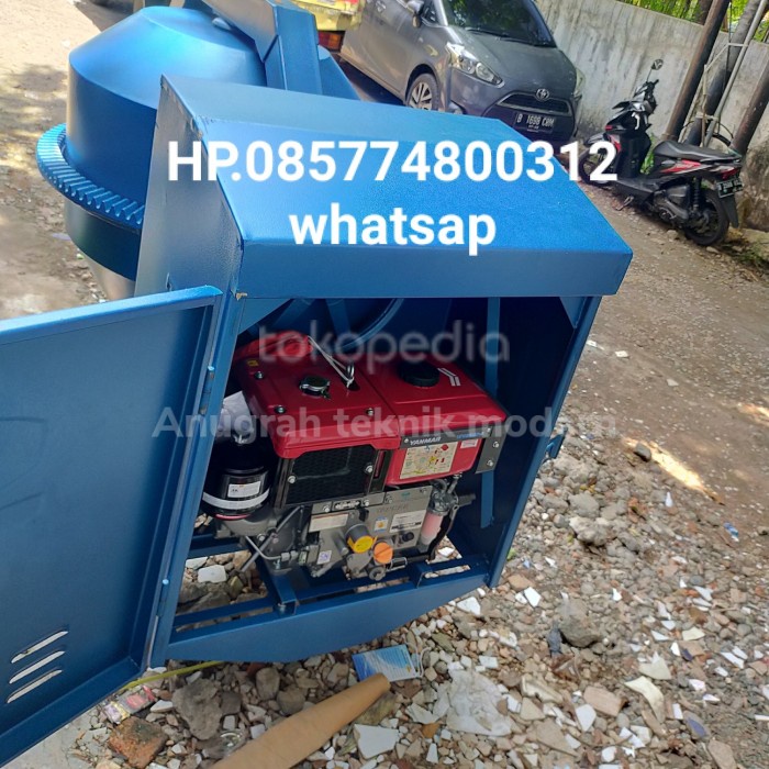 TOP BETON MOLEN MESIN PENGADUK SEMEN TIGER 500 LITER DIESEL YANMAR TF85 -