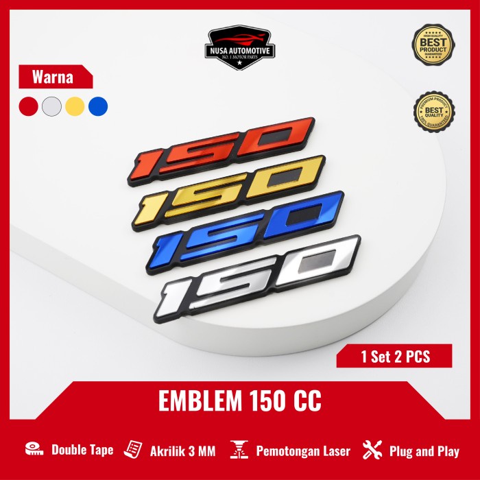 JTTOP EMBLEM 110 / 125 / 150 / 155 / 160 / 250 CC HONDA VARIO VARIASI MOTOR