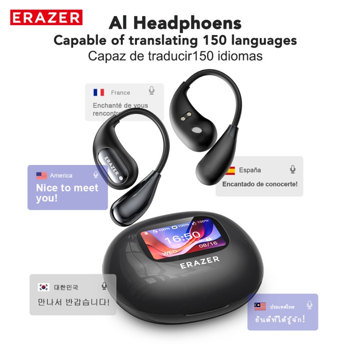 Lenovo ERAZER XP7 True Wireless AI Smart Bluetooth Headset V5.4 OWS TWS Sport Earphone Harga