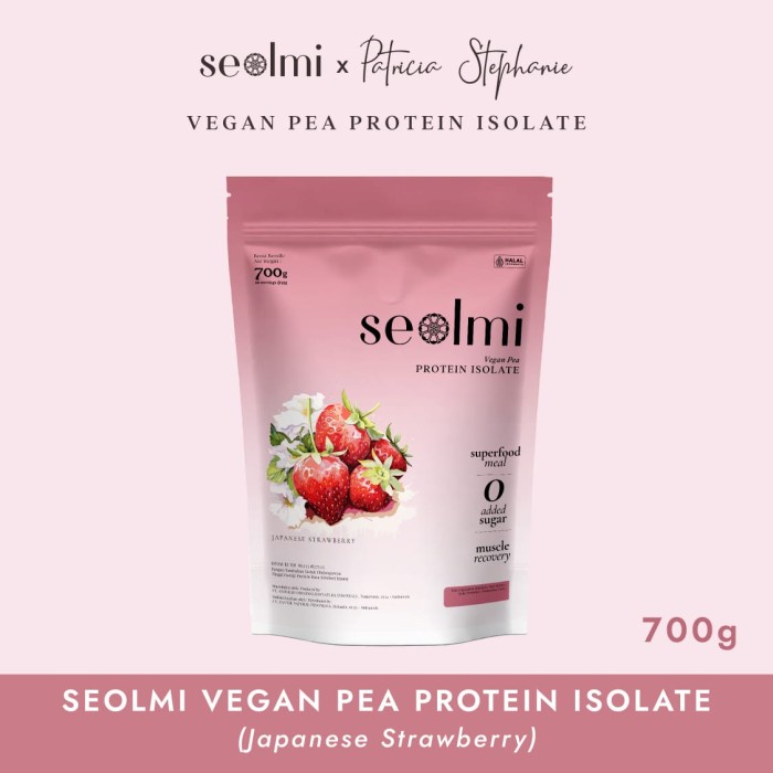 Gercep Seolmi Whey Protein Isolate - Japanese Strawberry [Vegan] - 700 Grm
