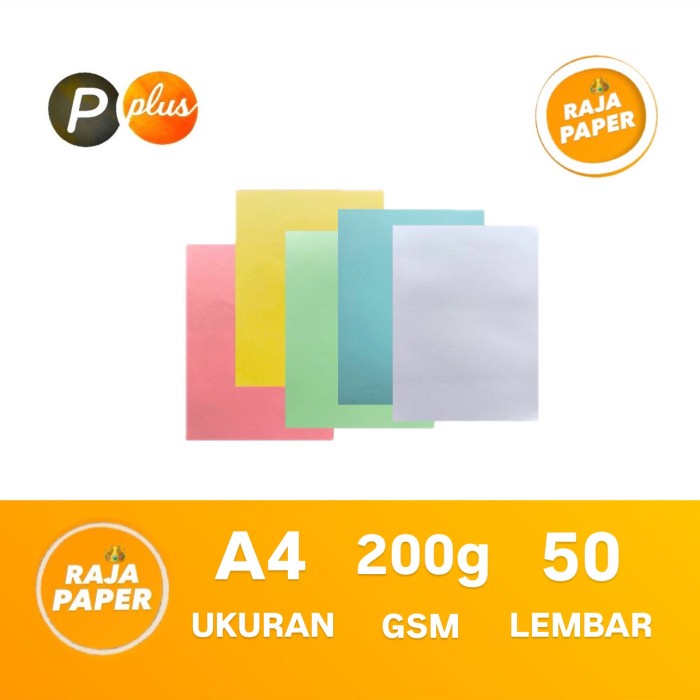 

Kertas Kartu TIK Ukuran A4 50 lembar 200 Gsm Gr Gram By PAPER PLUS ( 210 Mm x 297 Mm ) / ( 21 Cm x