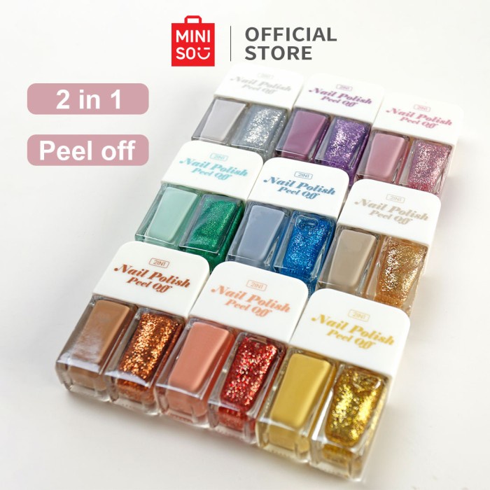 ..... Miniso Kutek Peel Off 2In1 Cat Kuku Halal Nail Polish Tidak Beracun