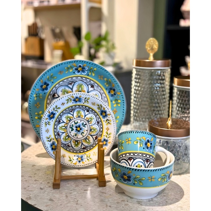 Dinner Set Porcelain 16 Pcs Nakami - Asli