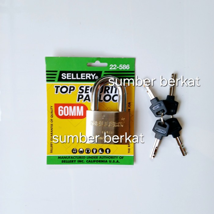 Gembok sellery 60mm pendek Gembok sellery 60mm 22-586
