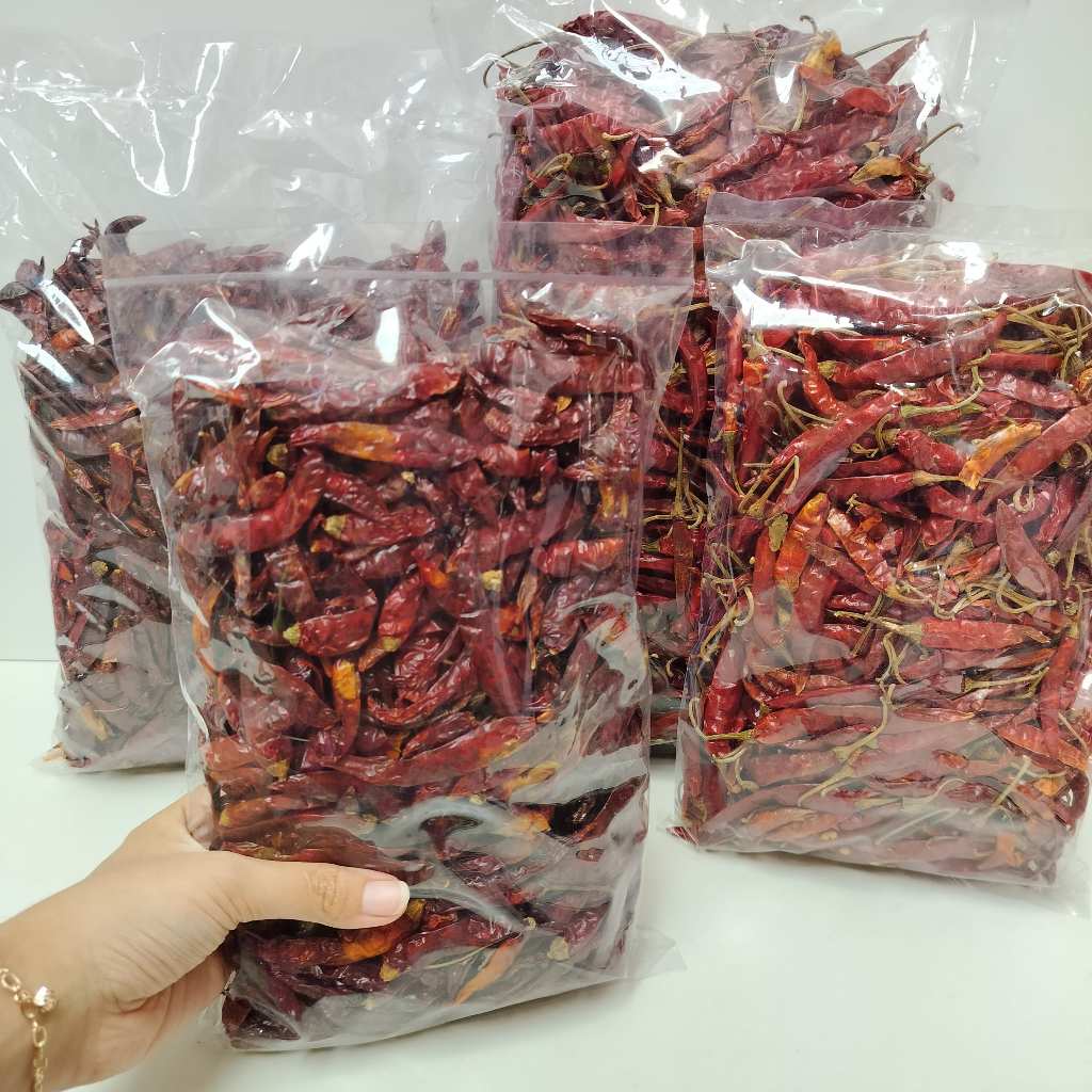 

Cabe Rawit Merah Kering Teja Super Pedas - Tangkai