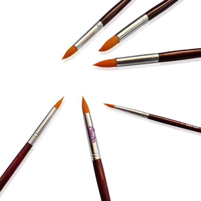 

ATKJaya- Joyko Brush Round Set / Kuas Lukis Bulat BR-3 Br3 Isi 6 Cat Air Akrili