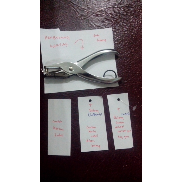 

ATKJaya- Pembolong Kertas PUNCH untuk label lalu dipakai arrow pin Tag Gun