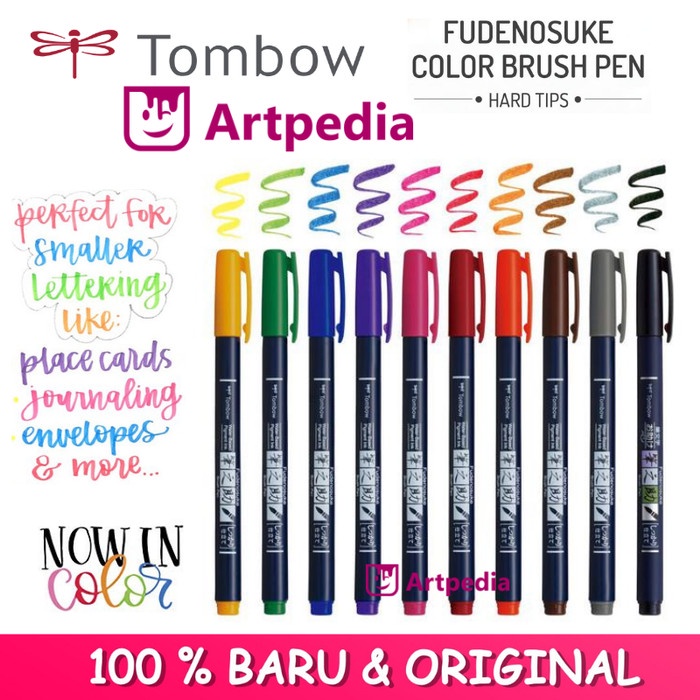 

ATKJaya- Tombow Fudenosuke Brush Pen Hard Color / Fudenosuke Colors Brush Pen
