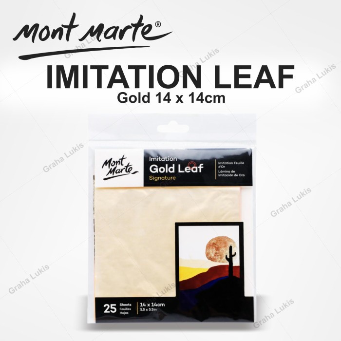 

ATKJaya- Mont Marte Imitation Gold Leaf / Kertas Foil Emas