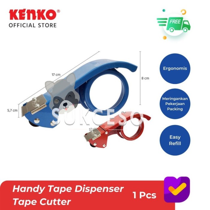 

ATKJaya- Kenko Handy Tape Dispenser TDB-2 (Besi) / Cutter Pemotong Lakban Murah
