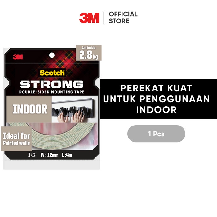 

ATKJaya- 3M Scotch Double Sided-Mounting Tape, Strong, Menahan hingga 2.8kg