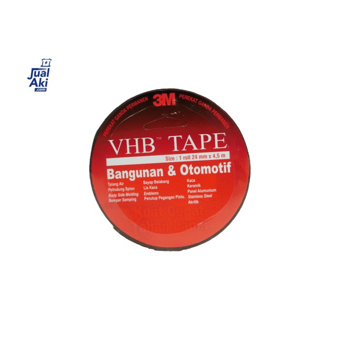 

ATKJaya- 3M Double Tape Merah ORIGINAL - 24mm x 4,5Meter - VHB Tape 3M