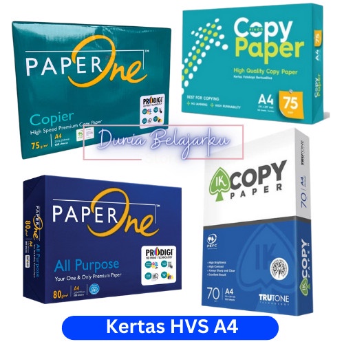 

ATKJaya- Kertas HVS A4 70 gr IK Copy Paper / 1 RIM 500 Lembar / HVS A4 Murah