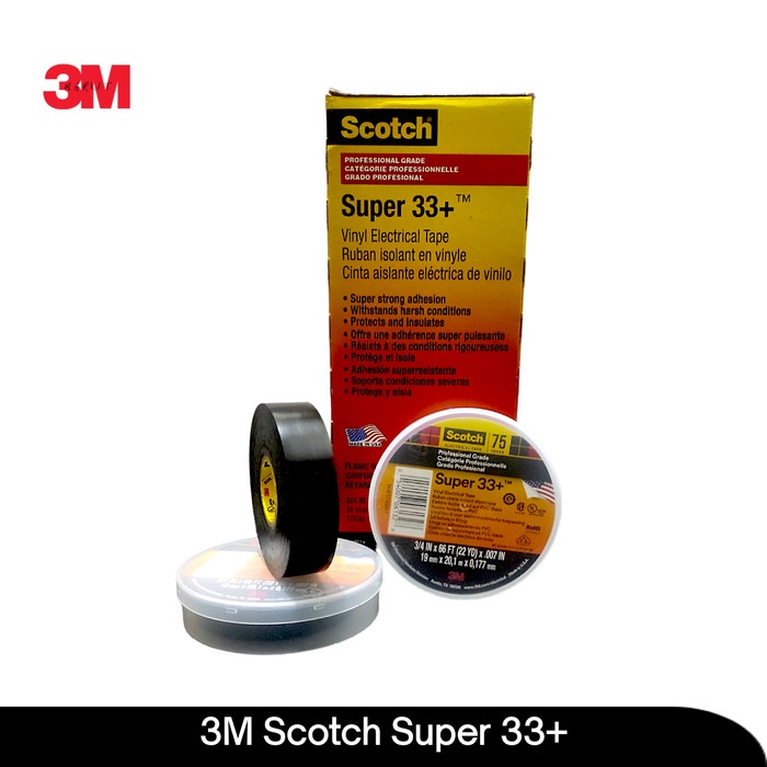 

ATKJaya- scotch Super 33+ vinyl electrical tape (3/4 x 66ft)