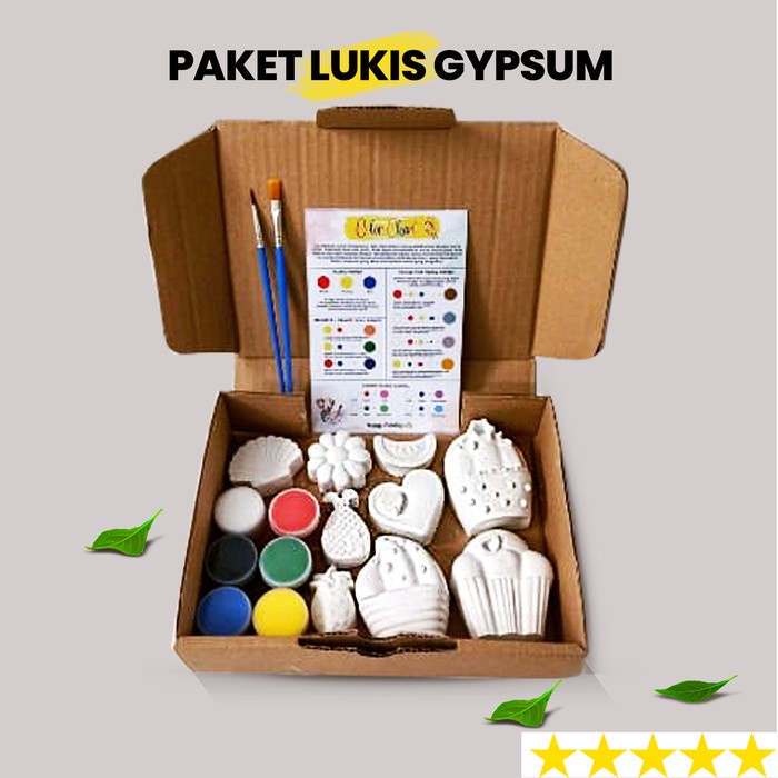

ATKJaya- Paket Lukis Gypsum Set Melukis Anak Lengkap Mewarnai Patung