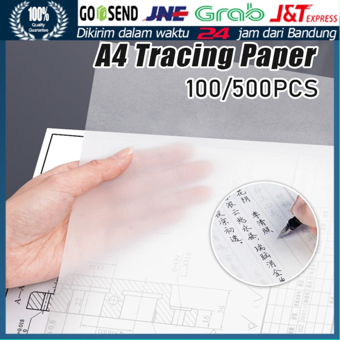 

ATKJaya- Kertas Kalkir Transfer Paper A4 Isi 500 Lembar / Kertas Transparan / Tracing Paper