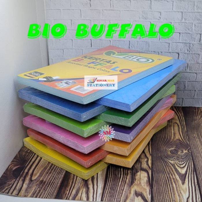 

ATKJaya- Kertas Cover Buffalo Bio F4/Kertas Sampul Jilid Buku Folio BIO(1pack)