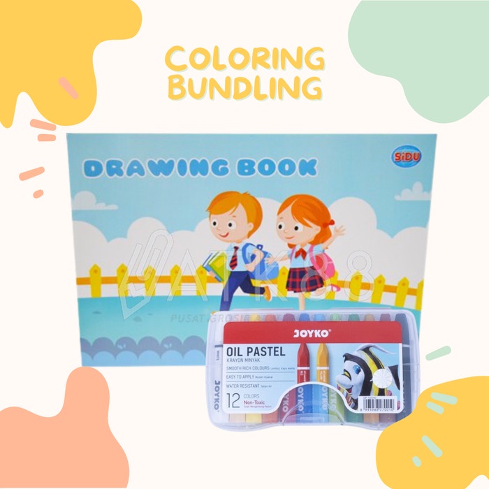 

ATKJaya- Paket Menggambar Set Buku Gambar Crayon Mewarnai Coloring Bundling