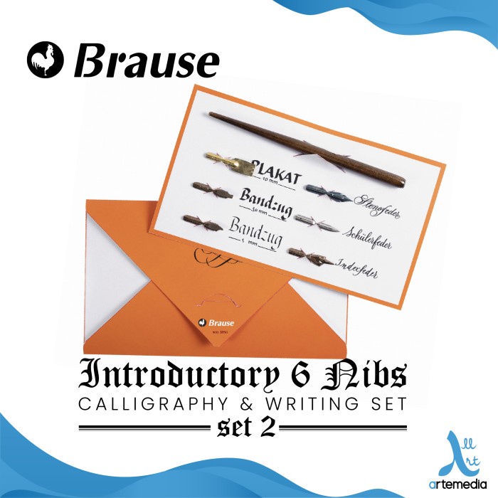 

PENA KALIGRAFI BRAUSE INTRODUCTORY 6 NIB CALLIGRAPHY AND WRITING SET