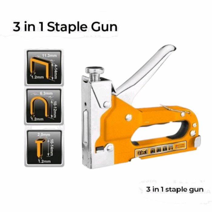 Titan Staples Gun 3 Way 4-14 mm Include Isi Staples
