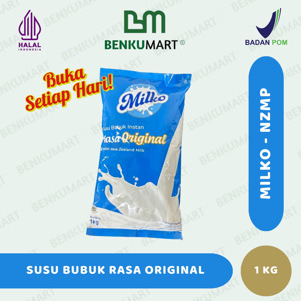 

Milko Susu Bubuk Instan Rasa Original 1 Kg NZMP - Full Cream HALAL