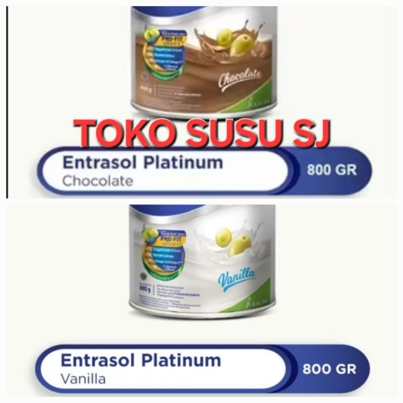 

ENTRASOL PLATINUM VANILA 800 GRAM/Senior/800gr