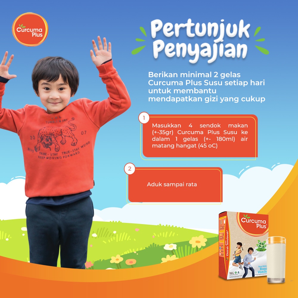 

Curcuma Plus Susu Bubuk Ekstrak Temulawak Vanilla 750gr - Paket isi 2