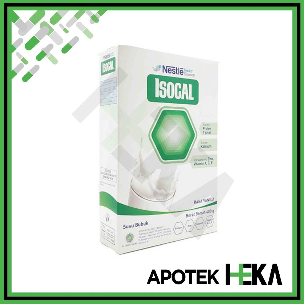 

Isocal 400 g - Susu Nutrisi Tinggi Protein Kalsium Zinc Vitamin [JAKSEL]