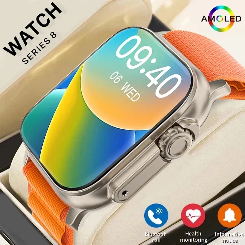 New Smart Watch 9 Ultra Gen 2 Watch Ultra Iwo Watch Ultra Nfc Smartwatch Series 9 Bluetooth Call
