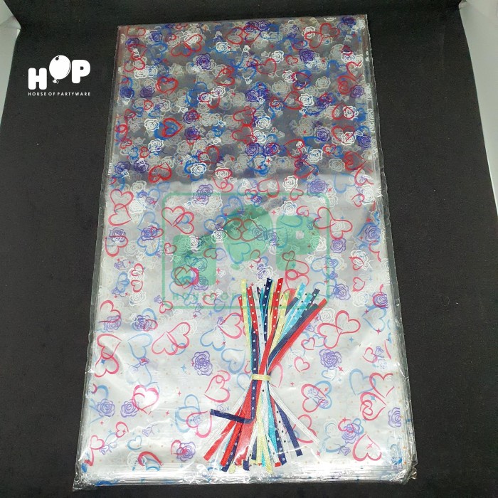 SOUVEN- Plastik Goodie Bag / Plastik Snack / Bungkus Parsel Parcel isi 50 pcs