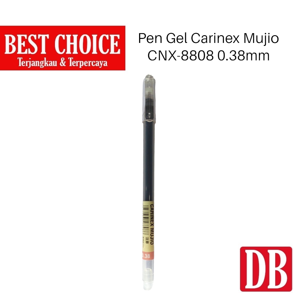 

IK! Gel pen / Pulpen Mujio Carinex 0.38 mm Hitam (12 pcs)