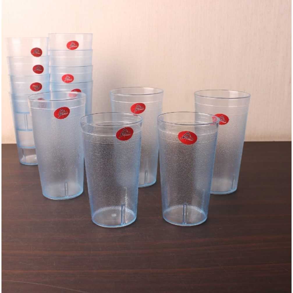 6 pcs/12 pcs gelas alexis ukuran 400 ml/600 ml,gelas mika alexis D3V