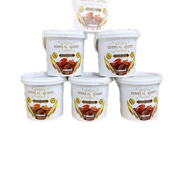 

PAKET 2 ember KURMA AL QASEEM Berat bruto 500 gram