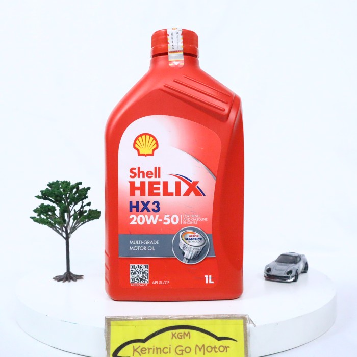JAYAmart- OLI SHELL HELIX HX3 20W-50 1L - OLI SHELL HX3