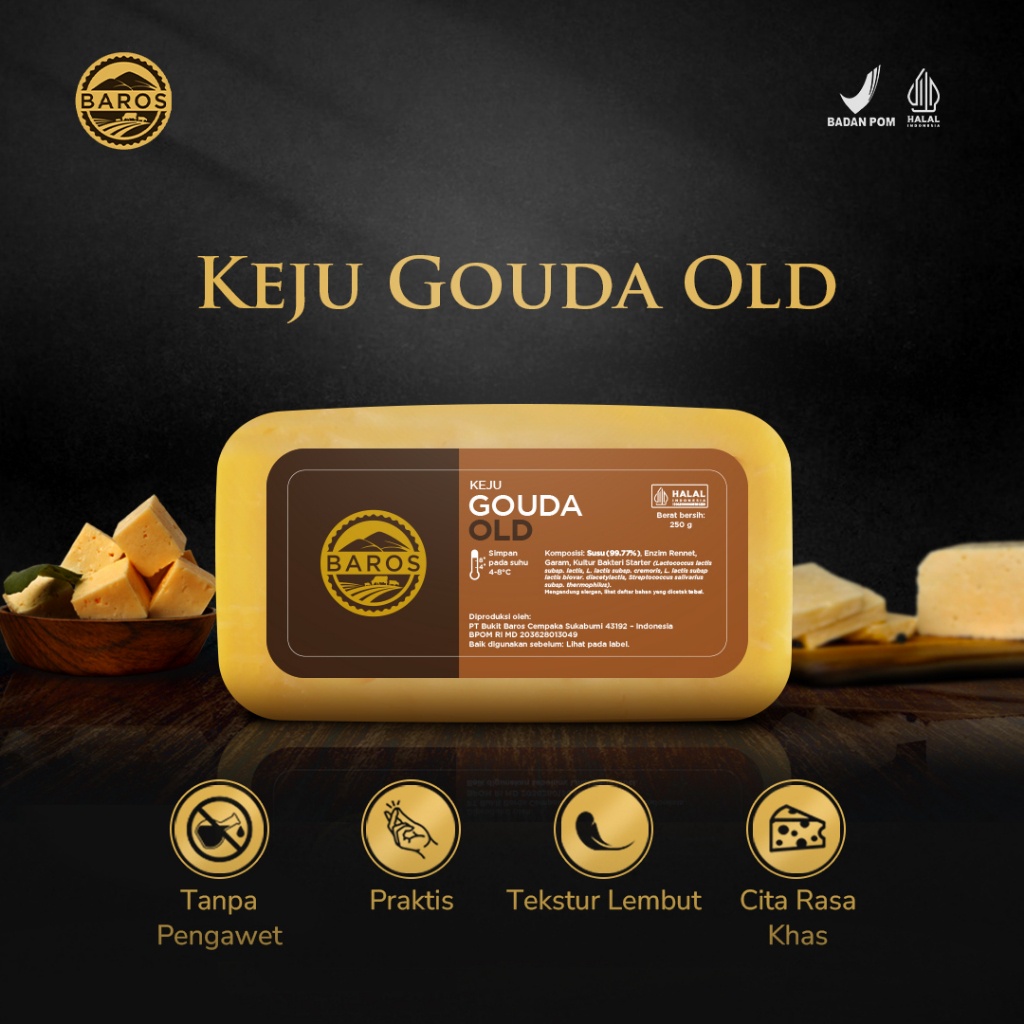 

Baros Keju Gouda Old - Potongan
