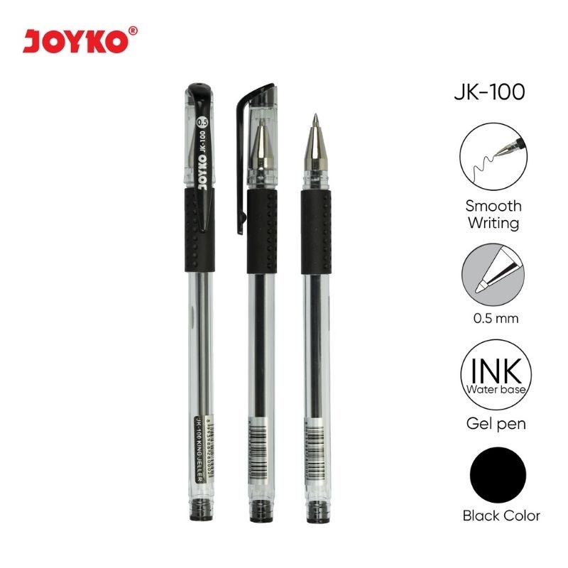 

( PAK ) Pulpen Gel JK-100 Joyko 0.5 / Pulpen Gel Joyko