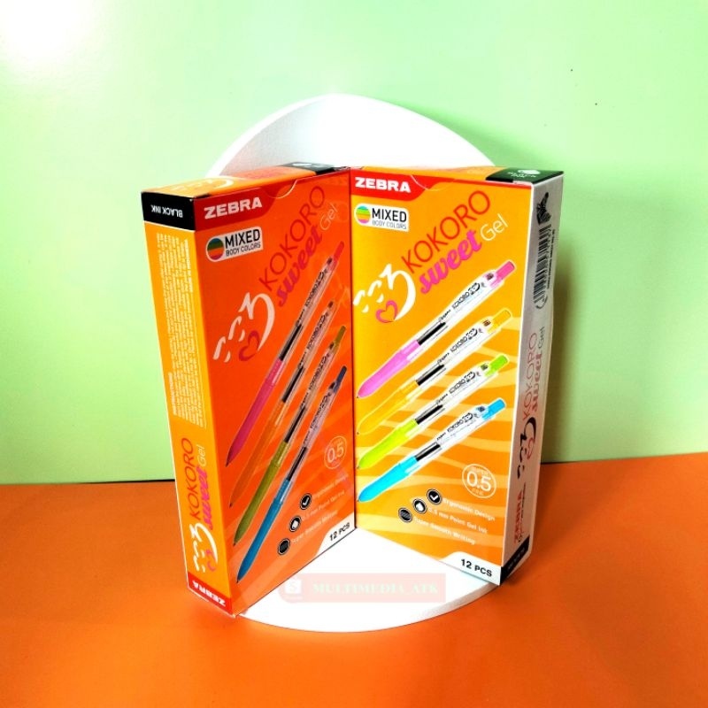 

Pen ZEBRA Kokoro Sweet Gel 0.5 (12PCS) / Pen Kokoro Sweet Gel Mixed Body Colors