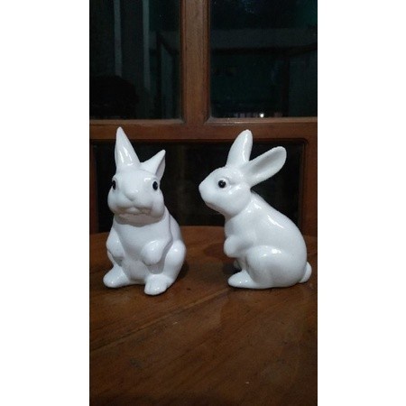 keramik hias meja/kelinci/keramik lucu/guci antik/