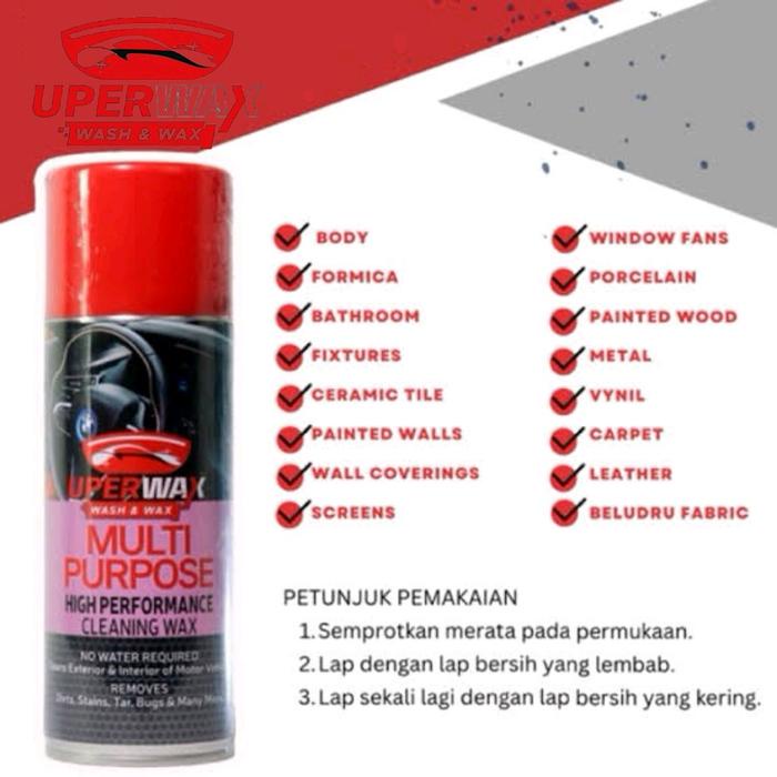 Uperwax Pembersih B Multipurpose Serbaguna Pembersih Noda Dan Mengkilapkan Body Mobil Dan Motor -