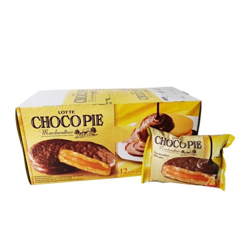 

HJ Lotte Choco Pie Marshmallow / Chocopie Richeese Marshmallow Isi 12 x 28gr (BOX)